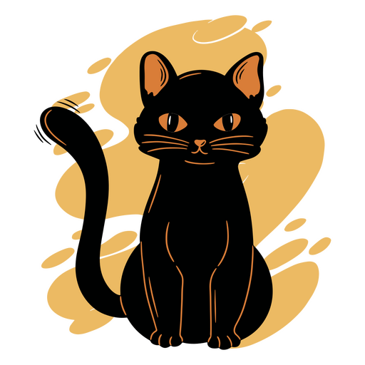 Gato negro PNG Designs for T Shirt & Merch