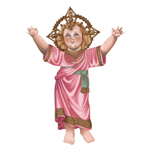 Acuarela de ilustración del Niño Jesús Diseño PNG