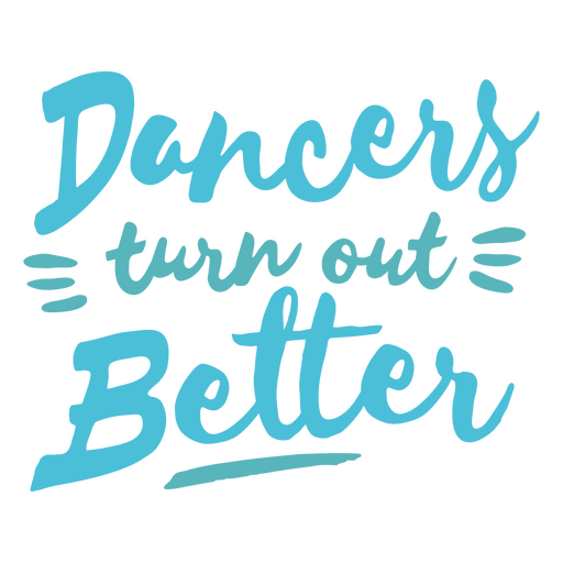 Dancers turn out better PNG Design
