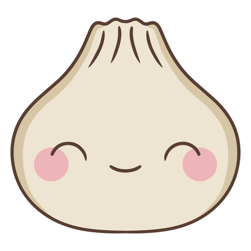 Cute dumpling icon PNG Design