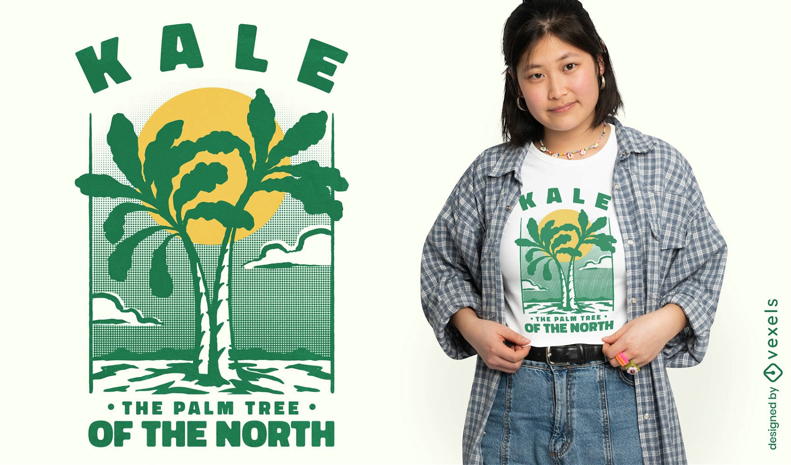 Kale Palm Zitat T-Shirt-Design