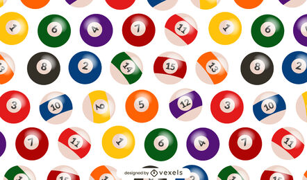 Billiard balls pattern design