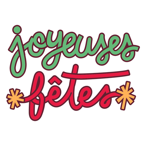 Cita de fiestas de Joyeuses Diseño PNG