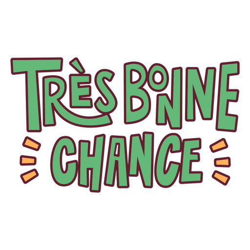 Tres bone chance quote PNG Design