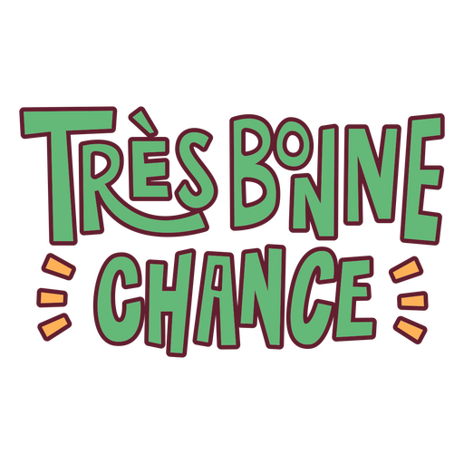 Zitat zu Tres Bone Chance PNG-Design