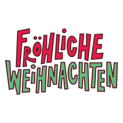 El logotipo de fröhliche weihnachten Diseño PNG