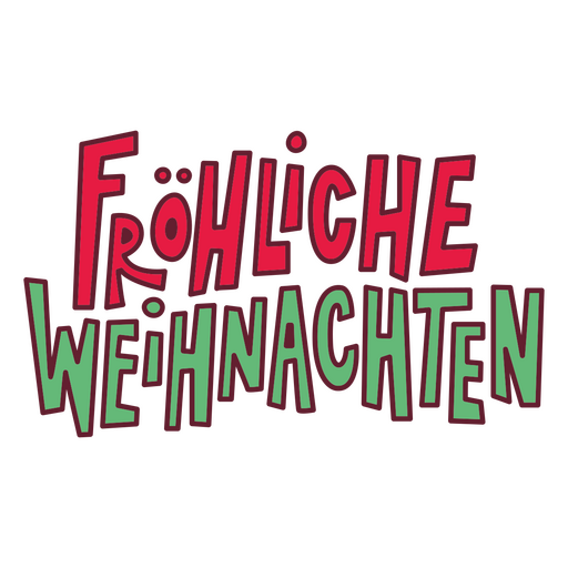 The logo for fröhliche weihnachten PNG Design