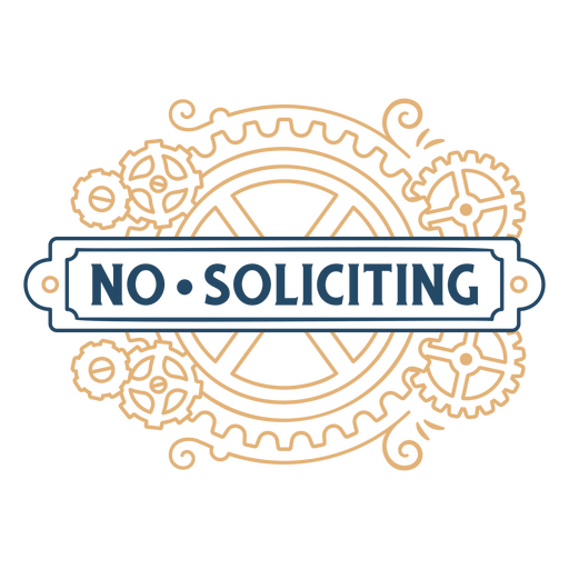 No soliciting logo PNG Design