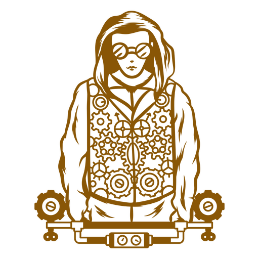 Illustration einer Frau, die ein Skateboard h?lt PNG-Design