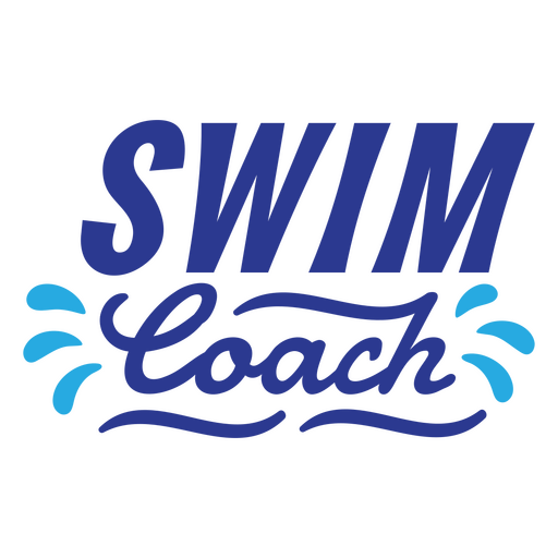 Cita del entrenador de natación Diseño PNG