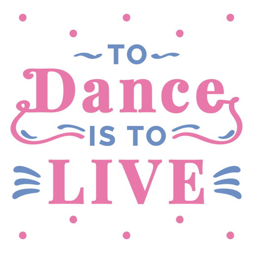 Dançar é viver Desenho PNG