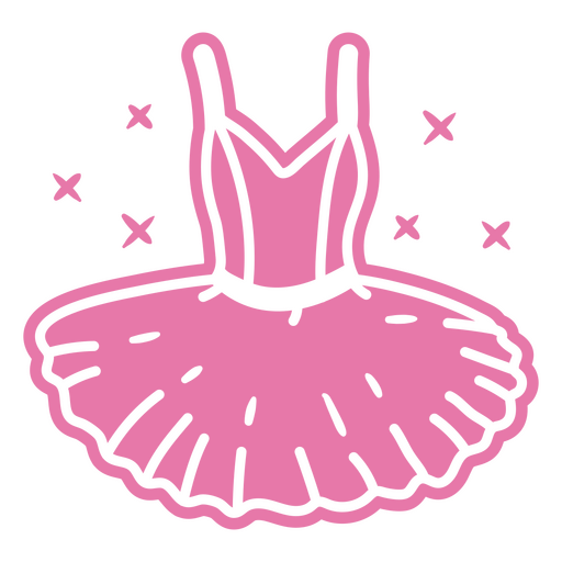 Pink ballerina dress PNG Design