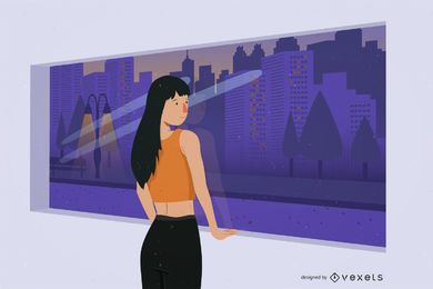 Vetor de estilo de vida menina conjunto 2. Vetor de estilo de vida menina conjunto 2.