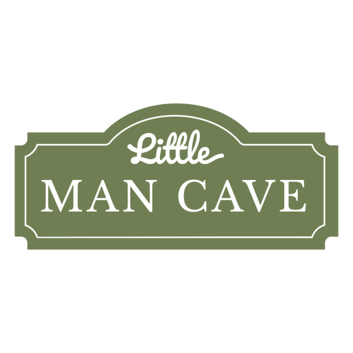 The little man cave label PNG Design