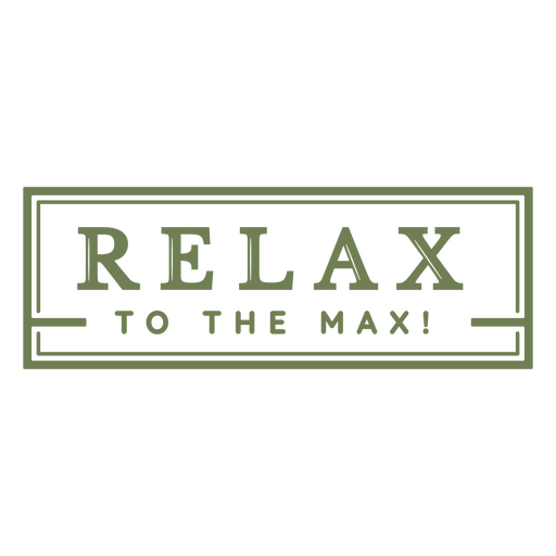 Relaxe ao máximo logo Desenho PNG