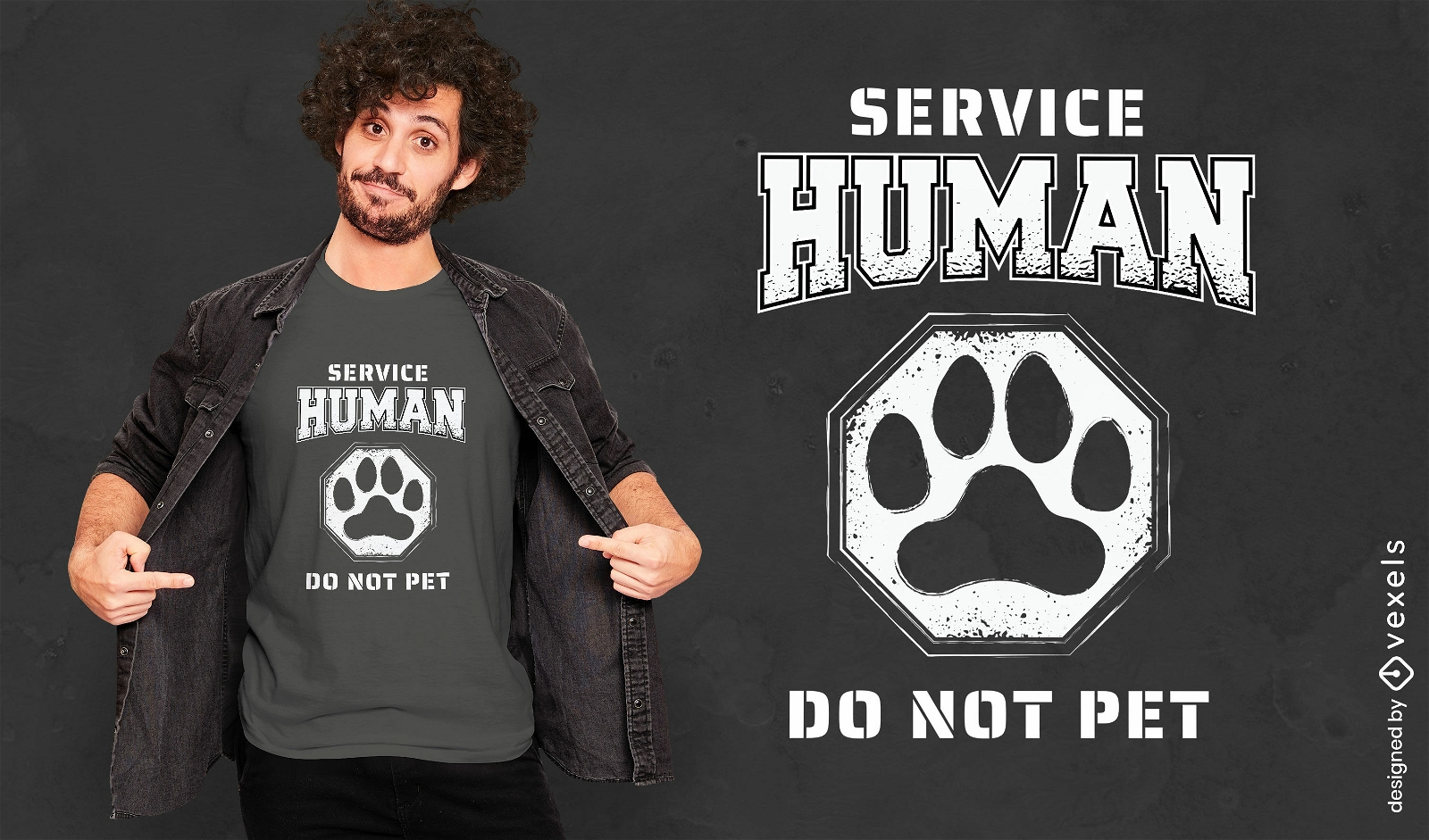 Diseño de camiseta divertida de pata de animal de perro