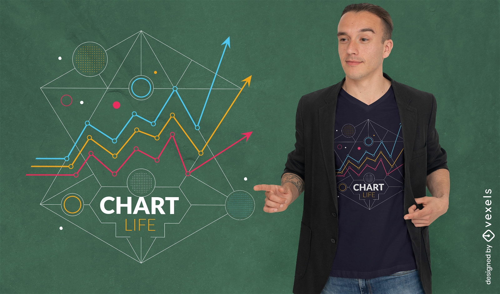 Crypto chart life t-shirt design