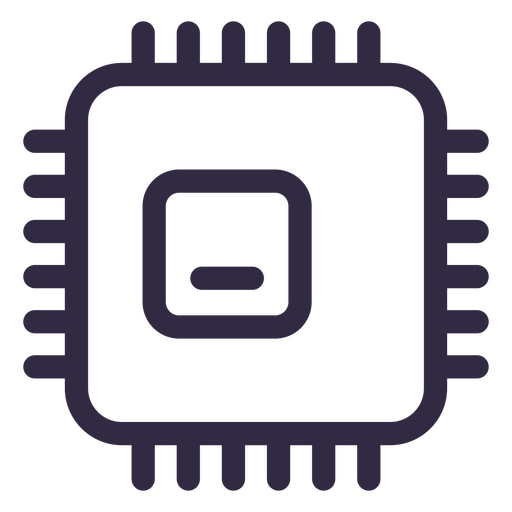 Ícone de tecnologia de CPU Desenho PNG