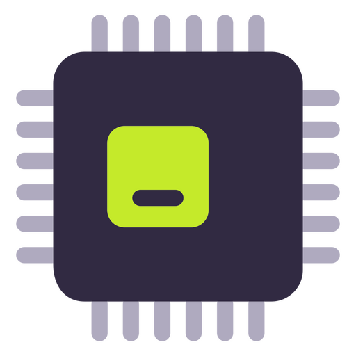 Icono de chip de CPU Diseño PNG