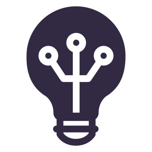 Light bulb with wires in it PNG Design