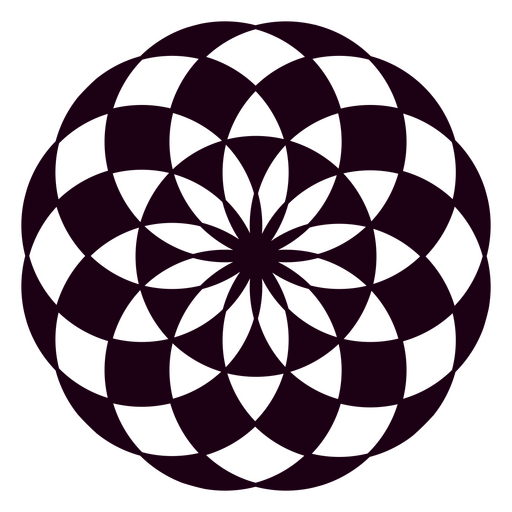 Design circular roxo e preto Desenho PNG