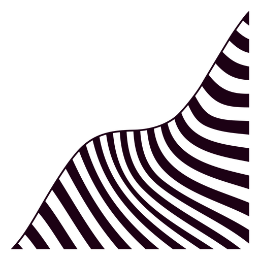 Línea de rayas moradas y negras. Diseño PNG