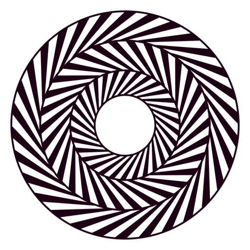 Diseño en espiral negro y morado. Diseño PNG