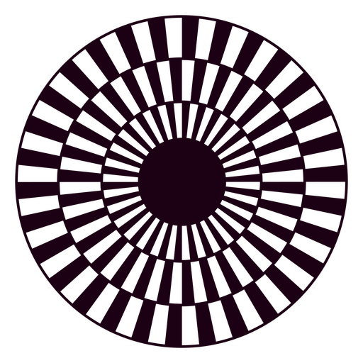 Black and purple circle with a sun in the middle PNG Design