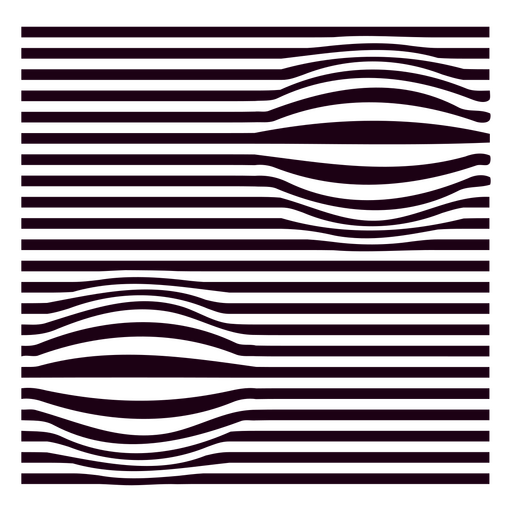 Fondo de rayas moradas y negras con líneas onduladas Diseño PNG
