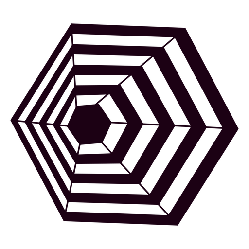 Padrão hexagonal roxo Desenho PNG
