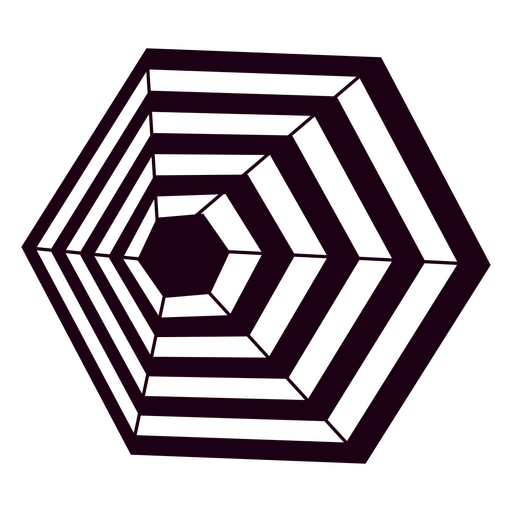 Patrón hexagonal morado Diseño PNG