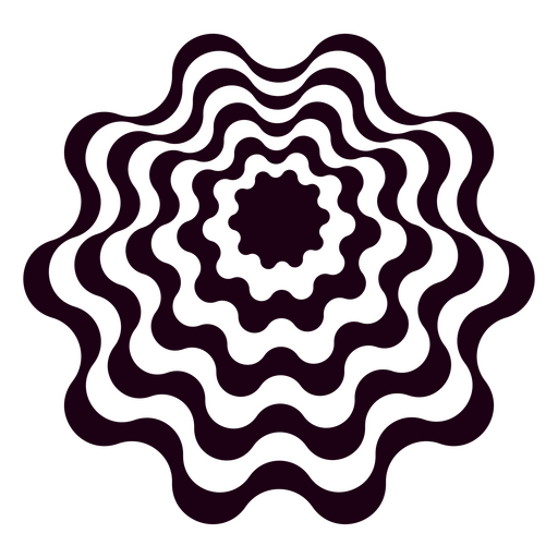 Dynamisches Wellenmuster-Design PNG-Design