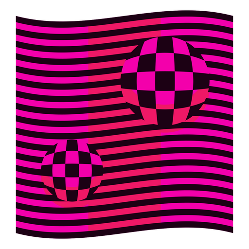 Patrón de cuadros rosa y negro Diseño PNG