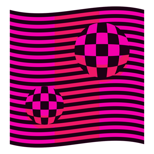 Pink and black checkered pattern PNG Design