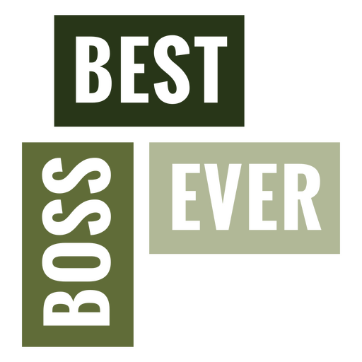 The best boss ever logo PNG Design