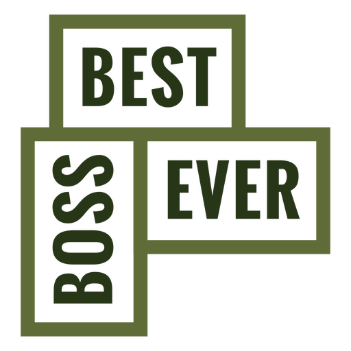Best boss ever logo PNG Design