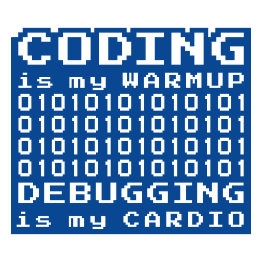 Codificação é minha citação de pixel de aquecimento Desenho PNG