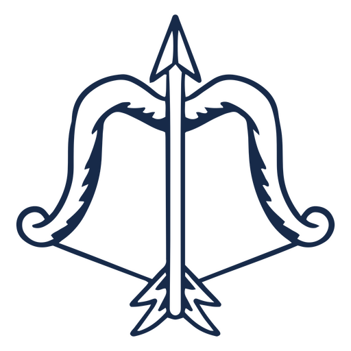 Blue arrow with an arrowhead on it PNG Design
