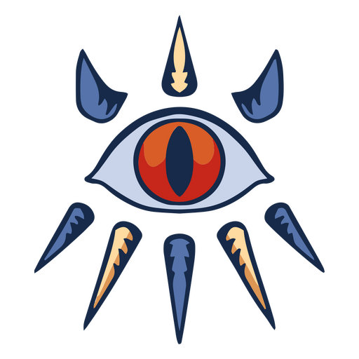 La leyenda del icono del ojo de zelda. Diseño PNG