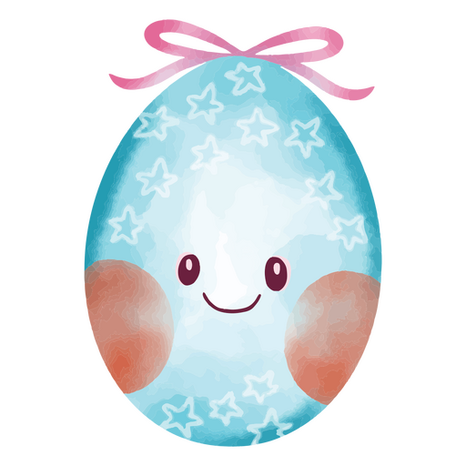 Ovo de páscoa kawaii png Desenho PNG