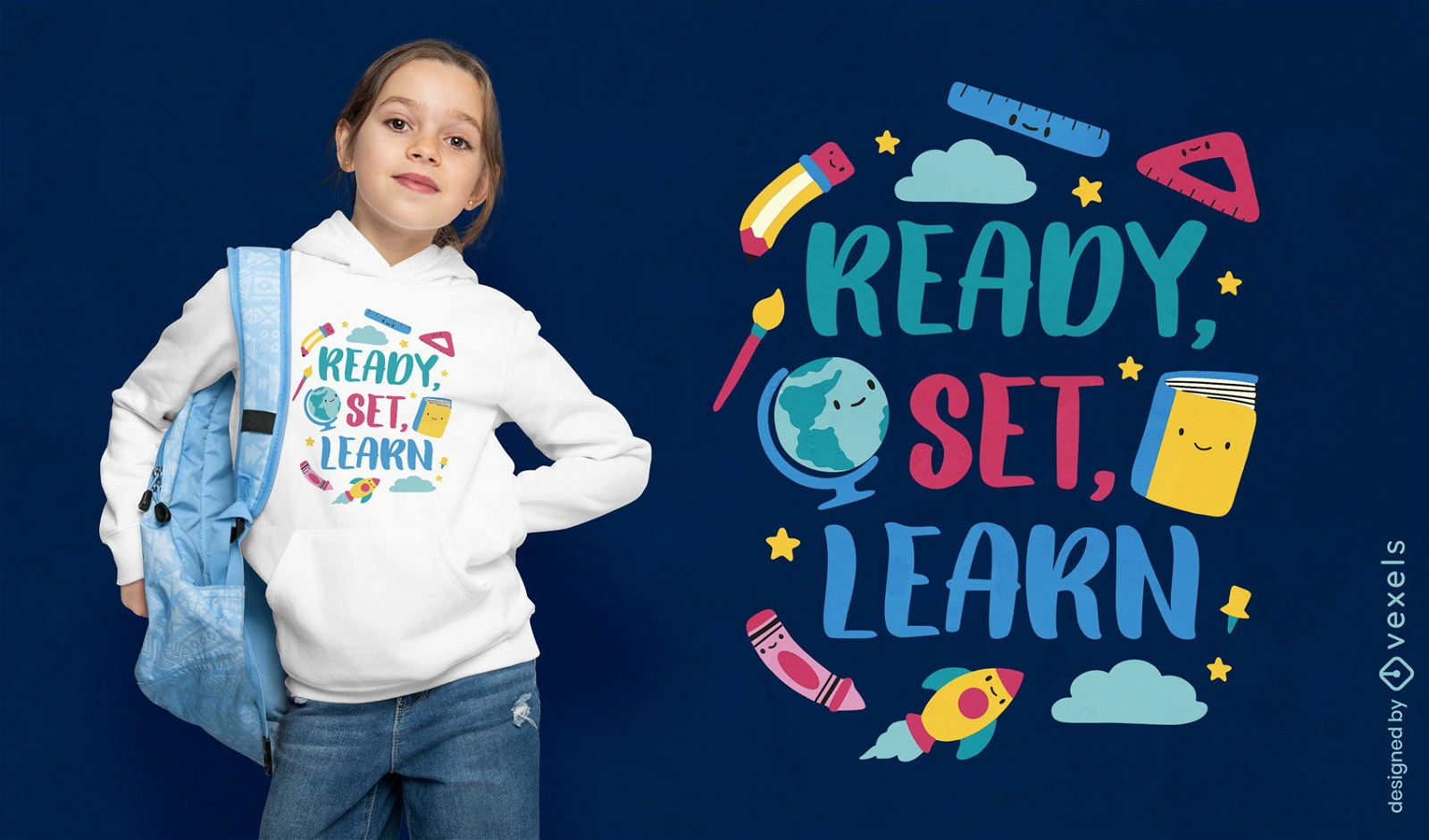 Cute learning quote t-shirt design 