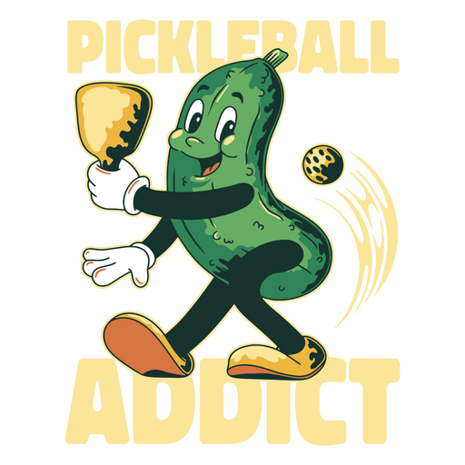 Pickleball-Süchtiges T-Shirt PNG-Design