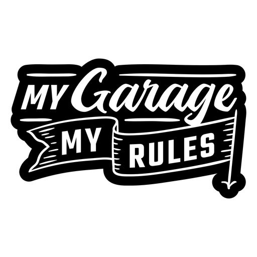 Design de regras de garagem elegantes Desenho PNG