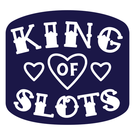 König der Spielautomaten auf dunkelblauem Hintergrund PNG-Design