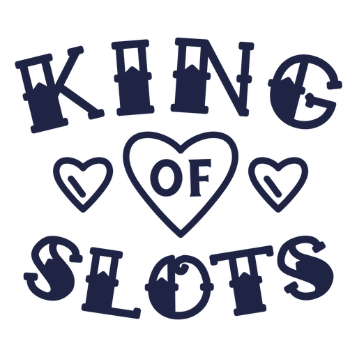 King of slots badge PNG Design