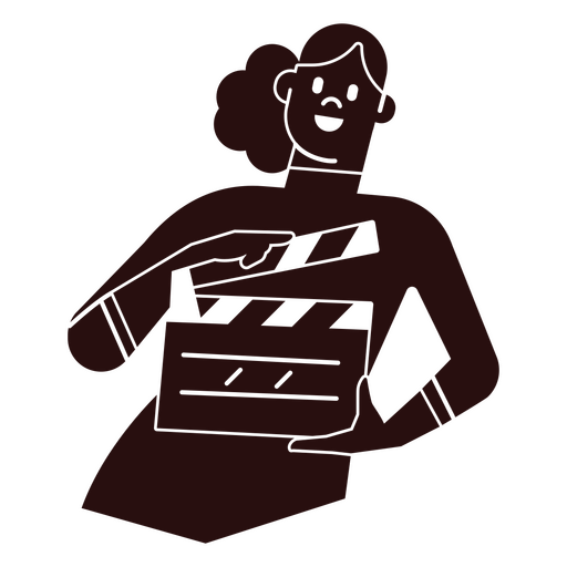 Diseño de claqueta lúdico para entusiastas del cine. Diseño PNG