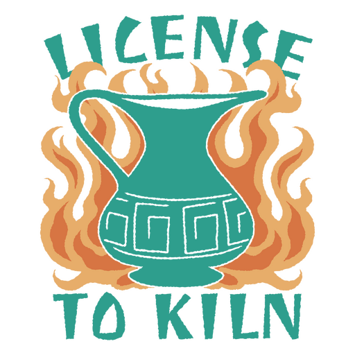 Jug with the words license to kill on it PNG Design