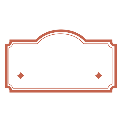 Elegante diseño de etiqueta decorativa. Diseño PNG