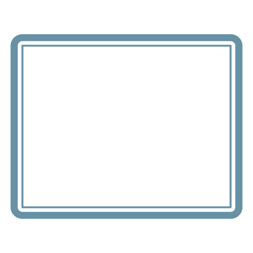 Rahmen mit blauem Rand PNG-Design
