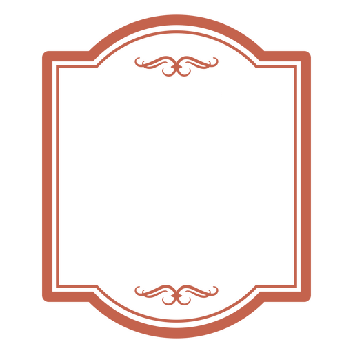 Ornate frame vintage PNG Design